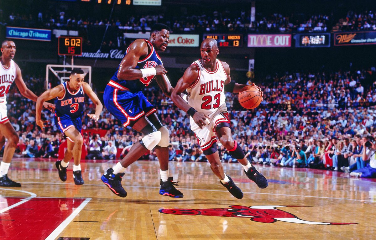 Michael Jordan Torches the New York Knicks for 54 points in the